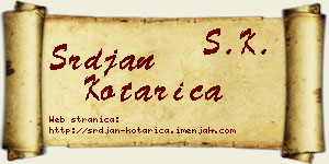 Srđan Kotarica vizit kartica